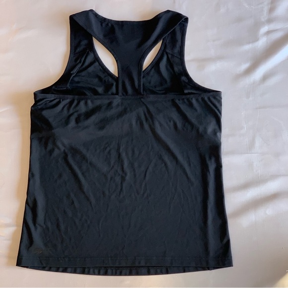 Reebok PlayDry Womens Size Medium Black Athletic Racerback Tank Top - Picture 3 of 9